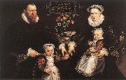 VOS, Marten de Portrait of Antonius Anselmus, His Wife and Their Children wr oil painting picture wholesale